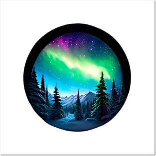 Northern Lights - Winter - Natural Beauty - Christmas Posters and Art